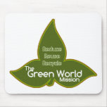 La misión verde del mundo alfombrillas de ratón