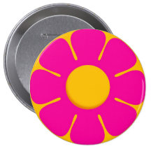 La mochila rosada RETRA de la flor fija los botone Pin