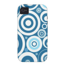 La MOD enrrollada azul del trullo retro circunda e iPhone 4/4S Carcasas