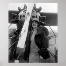 La moda resuelve la aviación, los años 20 posters