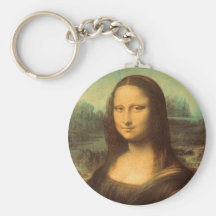 La Mona Lisa de Leonardo da Vinci Llavero Personalizado