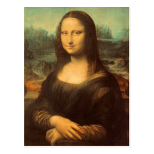 La Mona Lisa de Leonardo da Vinci Postales
