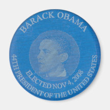La moneda azul presidencial de Barack Obama Imán