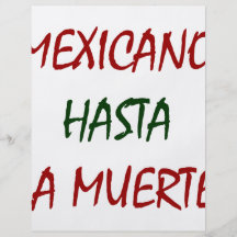 La Muerte de Mexicano Hasta Flyer A Todo Color