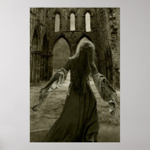 La muerte dice en voz alta a mí poster