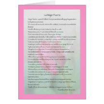La Mujer Fuerte Carta Tarjeta