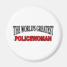La mujer policía más grande del mundo iman de frigorífico
