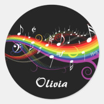 La música blanca del arco iris observa a los pegat
