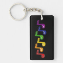La música del arco iris observa llaveros