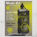 La música DJ delira el aviador Flyer A Todo Color