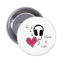 La música es amor pins