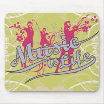 La música es camisetas y regalos de la vida alfombrillas de raton 