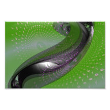La música es geometría verde impresión fotográfica