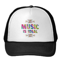 La música es ideal gorras
