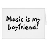 La música es mi novio tarjeta