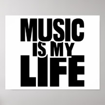 La música es mi vida posters