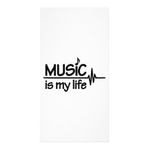 La música es mi vida tarjetas fotográficas personalizadas