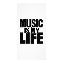 La música es mi vida tarjeta fotografica  