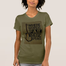 la música habla camiseta