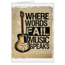 la música habla tarjetas