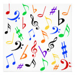La música observa la invitación adaptable - multi