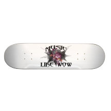 La música tiene gusto del wow patineta personalizada