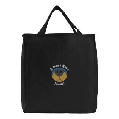 La nariz de perro bolsa de mano bordada