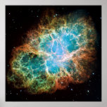 La nebulosa de cangrejo poster