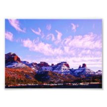 La nieve en rojo oscila Sedona Arizona Cojinete