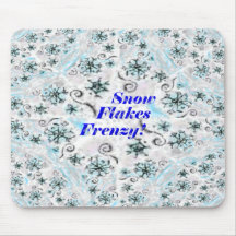 La nieve forma escamas frenesí tapetes de raton