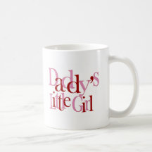 La niña del papá tazas