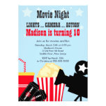 La noche de película embroma la invitación de la f