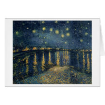 La noche estrellada, 1888 felicitación