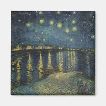 La noche estrellada, 1888 iman de frigorífico