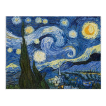 La noche estrellada de Vincent van Gogh Tarjetas Postales