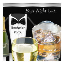 La noche para hombre de los muchachos de la desped invitaciones personalizada