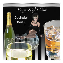 La noche para hombre de los muchachos de la desped invitaciones personalizada