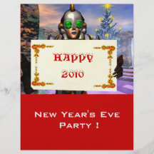 LA NOCHE VIEJA DE UN CYBORG FLYER PERSONALIZADO