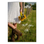 La novia, botas que los girasoles le quieren sea m tarjetas