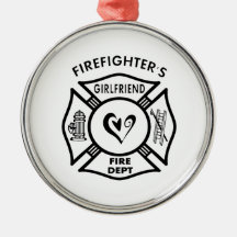 La novia del bombero ornamento para arbol de navidad