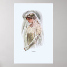 La novia por Harrison Fisher Poster