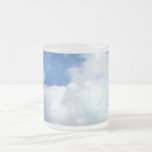 La nube chispea taza del vidrio esmerilado