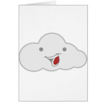 ¡La nube feliz es feliz! Tarjetón