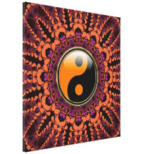 La nueva edad Yin Yang del batik envolvió la lona Impresiones De Lienzo