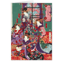 La nueva Yoshiwara 1871 derecha de Kinpeiro Felicitaciones