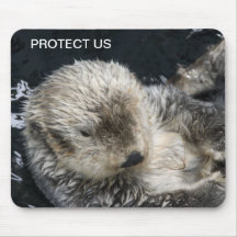 La nutria nos protege ordenador Mousepad Tapetes De Ratón