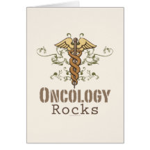 La oncología oscila la tarjeta de felicitación