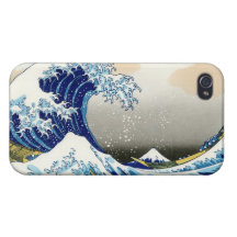 La onda grande de Kanagawa Katsushika Hokusa iPhone 4 Carcasa