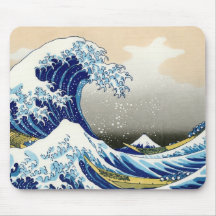 La onda grande de Kanagawa Katsushika Hokusai Alfombrillas De Ratones