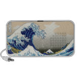 La onda grande de Kanagawa Katsushika Hokusai Notebook Altavoces
